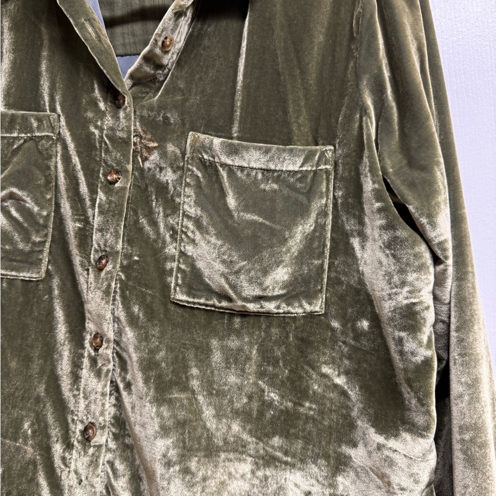Anthropologie Maeve Olive Green Jacket - Picture 5 of 8